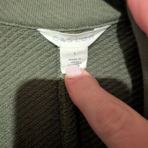 Caslon Olive Green Thermal Top